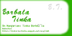 borbala tinka business card